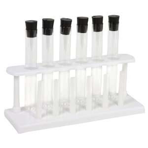 Piece Pyrex Glass Test Tube Set with Caps and Rack  