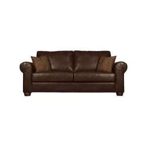 Handy Living Oxford Sofa in Renu Brown with Paisley 