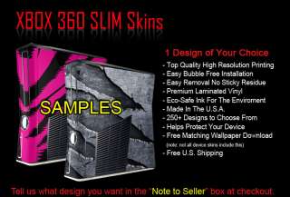 Xbox 360 Slim Skin Decal Graphic Vinyl Skins  