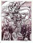 Original art BLACK PANTHER Neil Riehle Sam Delarosa items in Sword and 