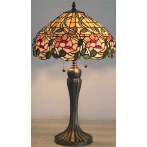  Elon  Table Lamp   Antique Bronze/Tiffany Shade
