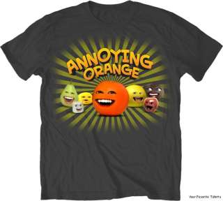 Licensed You Tube Annoying Orange Team Orange Adult Shirt S XXL  
