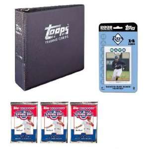   Rays 2008 Topps Team Set with Topps 3 Ring Album