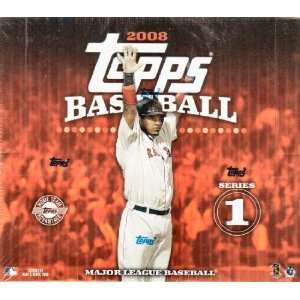  2008 Topps Series 1 Baseball Jumbo Box Sports 