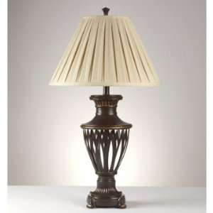  Traditional Brown Metal Table Lamp