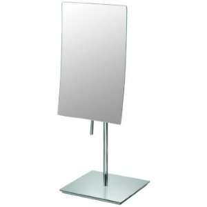   Chrome Minimalist Vanity Stand 13 3/4 High Mirror