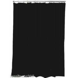  Black Velvet Fabric Shower Curtain Soft & Sleek