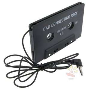  Black car Cassette adapter, Universal  Players 