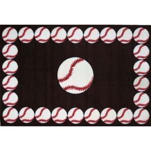   Fun Rugs Baseball Time Accent Rug, 39 Inch by 58 Inch