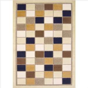  Modern Weave Taupe Check Contemporary Rug Size 23 x 35 