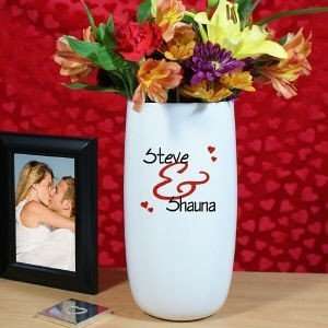    Personalized Couples Love Ceramic Vase Wedding Vase