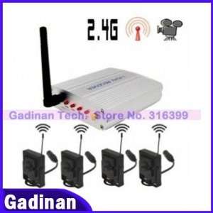   wireless cameras and 2.4ghz 4 channel receiver security system Camera