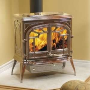   1600CP 1 Cast Iron Wood Burning Stove   Painted Black