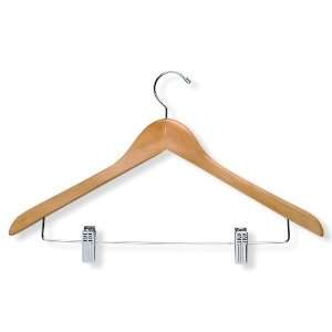  Honey Can Do HNGZ01209 Wood Suit Hangers with Clips, 9 